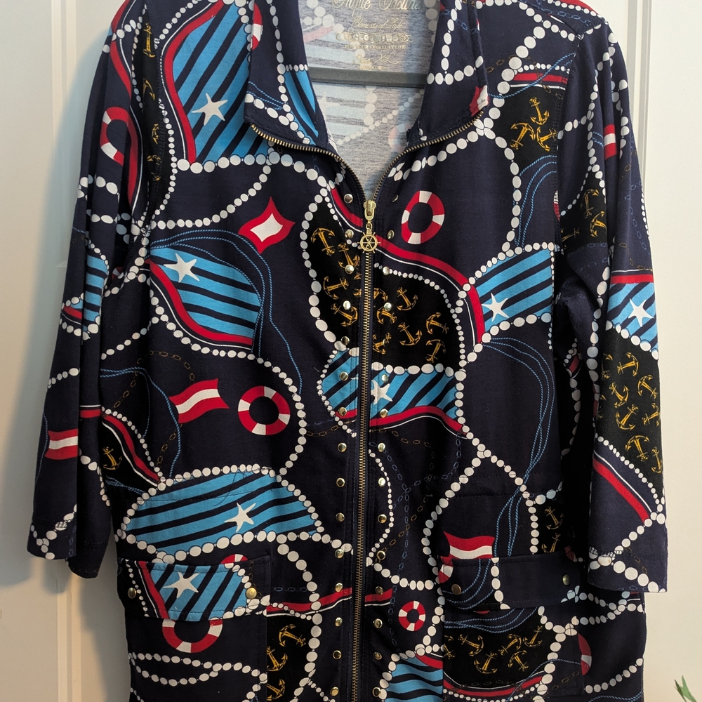 Onque Casuals Multicolor Patterned Blazer - image 3